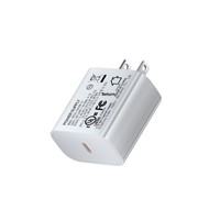 Adaptateur de charge rapide USB-C certifié PD 25W pour téléphone portable avec technologie GaN, spécifications US, pour téléphones certifiés UL/FCC