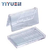 Yiyue Marque Privée Logo Personnalisé Impression Fard À Paupières Cas Palette De Maquillage Vide Étui Transparent