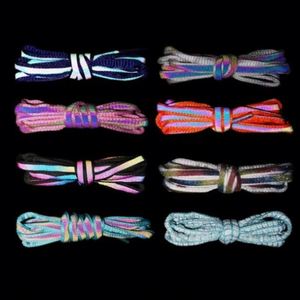 Cordones de Zapatos Luminosos Planos Personalizados de Buena Calidad, Cordones de Zapatos Brillantes a la Moda - Product Image 6