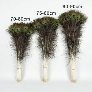 Plumas de Cola de Pavo Real Naturales al por Mayor, 50-120 cm, de Alta Calidad, para Bodas, Carnavales, Festivales, Disfraces, Decoración del Hogar y Manualidades - Product Image 3