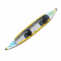 Kayak gonflable Drop Stitch pour 2 personnes, fabrication chinoise 2026, bateau à rames, canoë, en vente