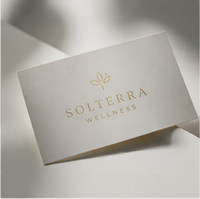 Impresión de Tarjetas de Visita Personalizadas Premium, Papel Mate o Brillante, Acabado con Lámina Dorada en Relieve