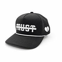 Gorra de Golf de 5 Paneles, Corte Láser Perforado, Logotipo Bordado en 3D, Poliéster de Alta Calidad, Rendimiento Deportivo, Secado Rápido, Unisex