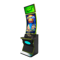 Écran tactile vertical de 43 pouces en forme de courbe Power Link Skill Game Cabinet avec barre lumineuse LED Machine de jeu