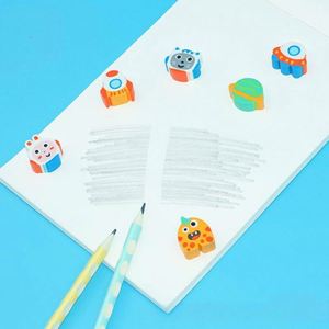 Borrador con Forma de Astronauta de Dibujos Animados, Suministros de Papelería de Goma para Estudiantes, Limpieza Escolar, Marcado, Patrón Único - Product Image 4