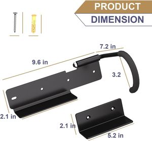 Supporto per pneumatico a <span class=keywords><strong>parete</strong></span> verticale per bicicletta con montaggio a <span class=keywords><strong>parete</strong></span> per Garage a 180 gradi - Product Image 3