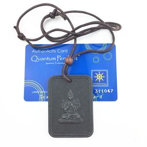 Colgante de Shungite redondo de energía con logotipo personalizado, accesorio de joyería de piedra Natural, colgantes <span class=keywords><strong>escalares</strong></span> Quantum Bio Nano lava - Product Image 6