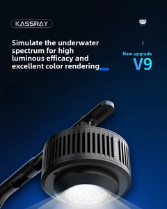 Lampe LED pour récif corallien KASSRAY série <span class=keywords><strong>V</strong></span>, spectre complet, gradation à six niveaux, contrôle WIFI/Bluetooth, plantes d'aquarium, boîte pour poissons marins d'eau salée - Product Image 5