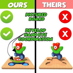 Juguetes de Madera para Bebés y Niños Pequeños, Rompecabezas 3D Ecológicos y Coloridos, Rompecabezas de Animales de 50 Piezas, Venta al Por Mayor - Product Image 3