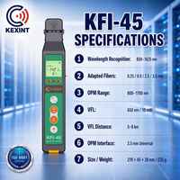 Identificateur de fibre optique portable KEXINT KFI-45 avec OPM, VFL et lumière LED pour la maintenance des réseaux de fibres