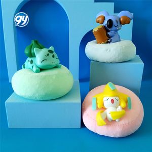 Ensemble de figurines de la série Pokemoned <span class=keywords><strong>Sleeping</strong></span> Pose, boîte mystère, modèle de voiture, décoration, peluche, vente en gros - Product Image 3