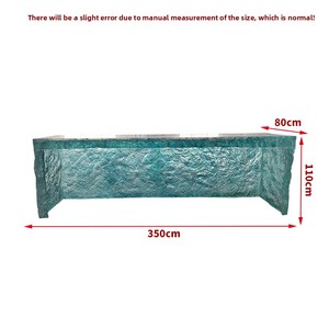 Table à manger moderne en forme <span class=keywords><strong>de</strong></span> vague en résine transparente éclairée pour bar-librairie <span class=keywords><strong>de</strong></span> l'île-écologique et durable - Product Image 6