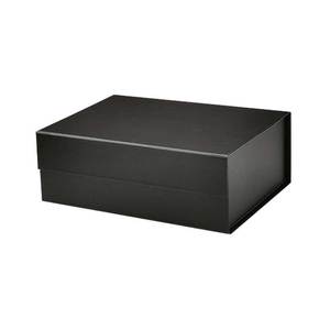Caja de Regalo Plegable Magnética Rectangular Negra de Cartón con Tapa - Product Image 3