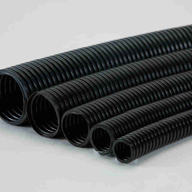 Solar Flexible Conduit Pipe 25mm Flexible Black Corrugated Conduit for Wiring for Solar Power System Installation