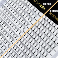 Cils florissants thermocollés 3D 4D 5D 6D tige courte ventilateurs de Volume préfabriqués fournitures d'extension de cils