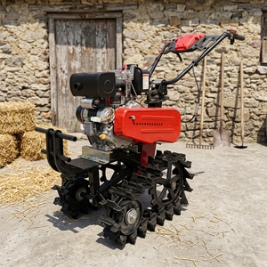 Track-type Gasoline-Powered <b>Micro</b>-tiller Engine-driven Mountain Greenhouse Soil-turning <b>Machine</b> Multi-functional Agricultural Co - Product Image 6