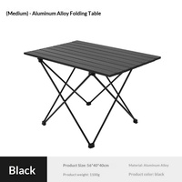 Tragbarer Klappbarer Aluminium-Legierung Rechteckiger Eierrollentisch für Picknick Camping Grillen in Verschiedenen Größen