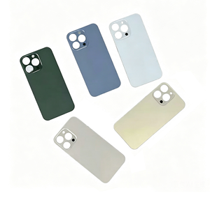 Coque arrière en verre OEM pour iPhone 13 Pro, 13 Pro Max, avec design à grand trou, coque arrière en verre, toutes les couleurs en stock - Product Image 1