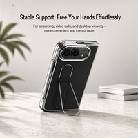 Étui de protection pour objectif C0522 en cuir végétalien avec support pliable pour iPhone Duo