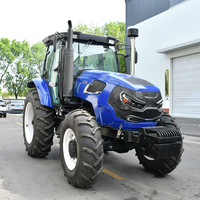Tracteur agricole robuste 4x4 à transmission par engrenages, moteur diesel 120HP 140HP 160HP 180HP avec système hydraulique et boîte de vitesses pour travaux sur le terrain