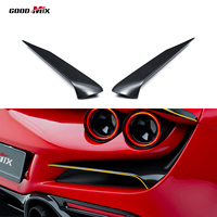 Diffuseur arrière en fibre de carbone sèche préimprégnée style MSY pour kit carrosserie Ferrari F8, amélioration Aerokit