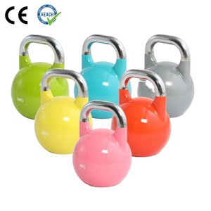 Ensemble de kettlebells tout-en-un VIGFIT certifié CE, robuste, portable et écologique en acier pour l'entraînement CrossFit - Product Image 1