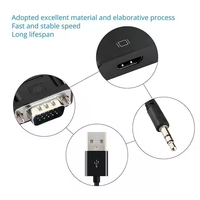 Convertisseur VGA vers HDTV avec prise en charge audio, adaptateur Full HD 1080p pour PC/ordinateur portable/moniteur (alimenté par USB)
