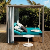 Lit de jour extérieur Lit de jardin de luxe au bord de la piscine Lit de jour pour salon de soleil avec patio extérieur