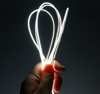 Bande lumineuse LED COB ultra-étroite de 2 mm de largeur de circuit imprimé, 6000K blanc, 480 LED/m, RA>90, CRI élevé, pour éclairage décoratif intérieur