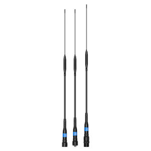 Antenne flexible ETMY K610 durable 35,5 cm 2,15 dBi de gain 144/430 MHz - Connecteur F 10 W de puissance maximale pour Kenwood THF6 Baofeng UV - Product Image 1