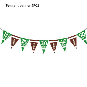 Decoraciones para Fiesta de Rugby y Fútbol Americano, Vajilla Desechable, Juego de Platos de Papel, Servilletas, Vasos, Artículos para Fiesta de Cumpleaños de Rugby - Product Image 2