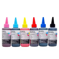 Ensemble d'encre à sublimation numérique textile premium Aomya, 6 couleurs, 100 ml, compatible avec les imprimantes Epson I3200 XP600 DX5 L8050