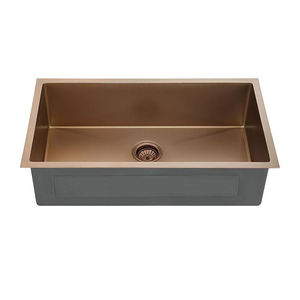 Debajo de la encimera o sobre el mostrador Instalar el uso del <span class=keywords><strong>proyecto</strong></span> Single Bowl SS Fregadero hecho a mano Lavabo de acero inoxidable rectangular negro - Product Image 5