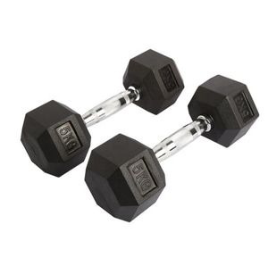 Mancuernas Hexagonales de Goma para Gimnasio, Equipo de Fitness, Levantamiento de Pesas, Mancuernas Hexagonales <span class=keywords><strong>Ziva</strong></span> para Fisicoculturismo - Product Image 4