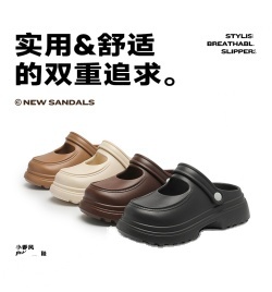 Mode femmes muller chaussures avec talon haut bricolage sabots pour femme en plein air et salle de bain sandales en peluche chaussures d'infirmière - Product Image 6