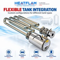 Brûleur tubulaire HTX40 pour chaudière, pièces de rechange, gaz naturel, chauffe efficacement les liquides, gain de place, brûleur pour réservoirs immergés, finition métallique