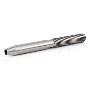 قطع مصنعة بتقنية التحكم الرقمي بالحاسوب من الفولاذ المقاوم للصدأ، فوهة سوائل مخروطية / مسبار حقن عالي الضغط مع قاعدة ملولبة - Product Image 5