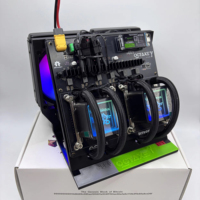 컴팩트 비트코인 ​​솔로 마이너 NERD OCTAXE Y Rev 3.1 Hydro 12Th/s 190W 저소음 효율적인 BTC 홈 마이닝 NerdMiner Lucky Machine
