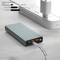 Chargeur portable personnalisé PD100W à charge super rapide 20000/30000/40000mAh ABS avec double USB et écran LCD, batterie externe pour ordinateur portable CE/FCC