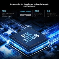 Nuevo Panel Táctil Capacitivo Industrial Android Todo en Uno de 215 Pulgadas, Computadora Inteligente a Prueba de Polvo con Pantalla Integrada, Negra para Negocios