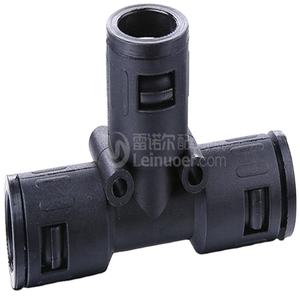 Connecteur de branche en <span class=keywords><strong>T</strong></span> en Nylon PA à trois voies 3x10mm pour tuyau flexible - Product Image 1