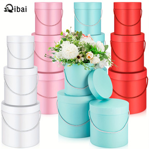 Qibai Vòng hoa Hộp quà tặng Hộp Quà Tặng âu yếm xô ba mảnh hoa gói cung cấp cho ngày Valentine - Product Image 2