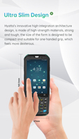 Computadora de Mano con Pantalla Completa de 4 Pulgadas y Android 13.0, Escáner de Código de Barras Portátil, NFC 13.56MHz, Colector de Datos, Funciones 1D/2D, en Existencia