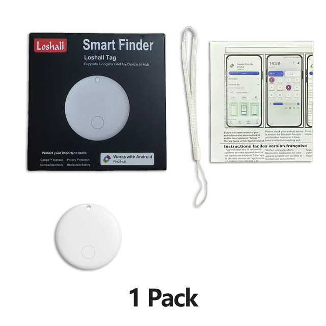 Shield Hound F08 300 Android GPS Pet Tracker 1P Air Tag IP67 Waterproof Plastic Smart 1 Year Ultra-Long Battery Google Find My