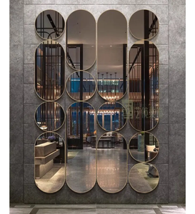 Hiện đại trang trí tường Gương phòng khách hành lang sang trọng hợp kim nhôm khung gương phân vùng phòng ăn kết hợp gương - Product Image 1