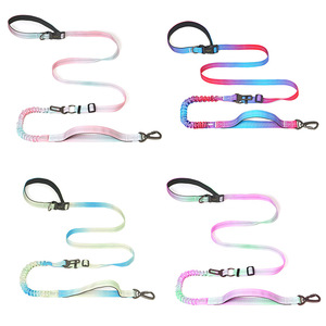 Correa de perro de nailon multifuncional de lujo de gama alta, moda de colores degradados para correr al aire libre sólida para llevar mascotas, venta al por mayor - Product Image 5