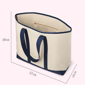 Stoney Clover NO MOQ stock Hotsale Bolso de hombro de lona de gran capacidad Bolso de compras con logotipo personalizado duradero Bolso de mano para mujer - Product Image 5