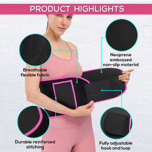 Faja Deportiva Ajustable de Alta Calidad para Moldear el Cuerpo Postparto, con Doble Cinturón y Cierre, Venta al Por Mayor de Fábrica - Product Image 5