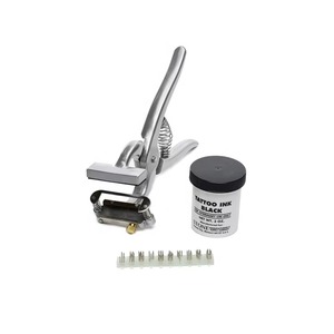 Nouvel équipement agricole : Machines de <span class=keywords><strong>tatouage</strong></span> auriculaire réutilisables en argent pour animaux (moutons, chèvres, porcs) - Acier inoxydable 304, portables, garantie 1 an - Product Image 3