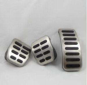 Capuchons de pédales de voiture en acier inoxydable, embrayage, accélérateur, frein, pour VW Polo Golf <span class=keywords><strong>4</strong></span> Jetta MK4 Bora pour <span class=keywords><strong>Skoda</strong></span> <span class=keywords><strong>Fabia</strong></span>, <span class=keywords><strong>style</strong></span> automobile - Product Image 4
